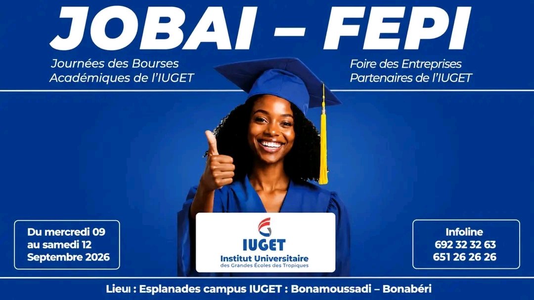 JOBAI-FEPI,IUGET,bourses académiques Cameroun,foire entreprises partenaires,orientation universitaire Cameroun