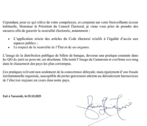 UDC fraude présidentielle 2025
