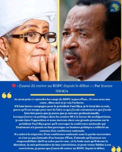Nsoga ralliement Biya : l’ex-FNSC justifie son soutien