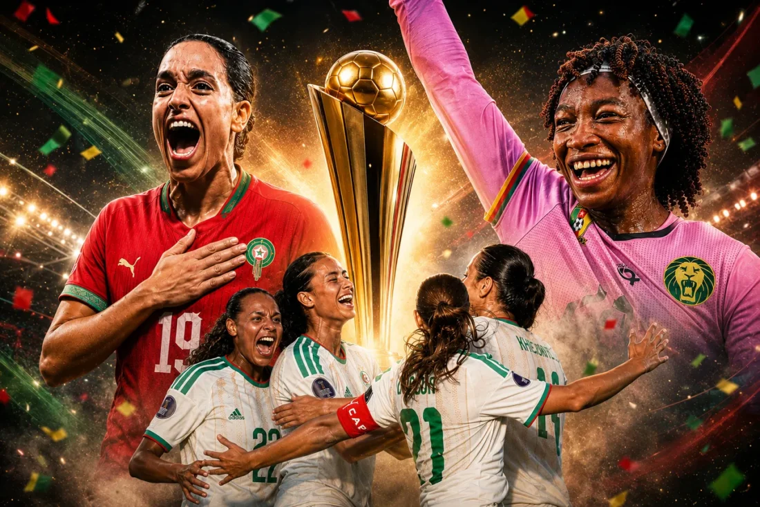 Wafcon 2026,Coupe du monde féminine 2027 qualification,Mondial féminin,Afrique CAN féminine,Maroc,Algérie football féminin,Maroc football féminin,Cameroun football féminin,Malawi football féminin demi-finale,Wafcon barrages,Coupe du monde féminine